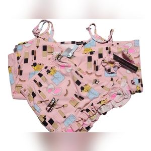 Not a morning person - makeup design - cami & short set size 1x.